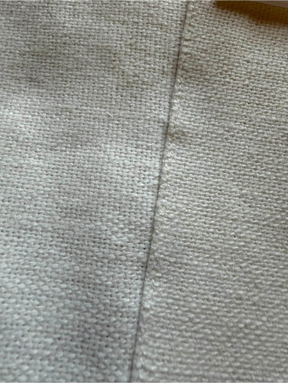 West Elm Linen Cotton Curtain Panel 48x96 White Rod Pocket Back Tab